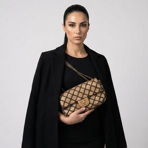 CHANEL•Limited Edition Canebiers Flap bag •